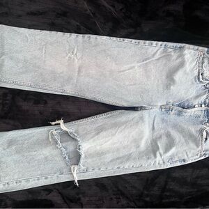 Light Blue Distressed Jeans Free People